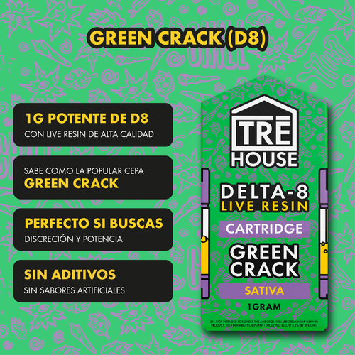 Tre house delta 8 green crack , sin aditivos