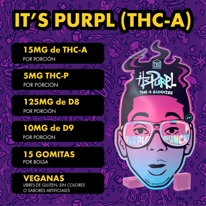 Tre House Gummies itsPurpl Purple Punch 15ct (THCa)