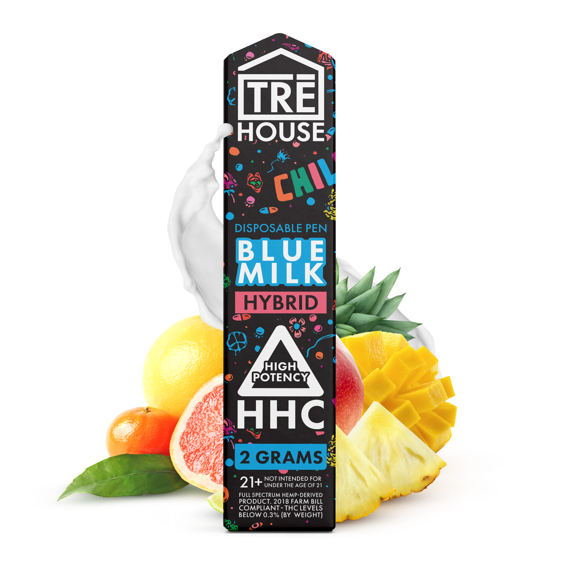 Tre house vape Blue Milk