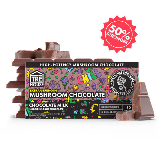 Tre House Chocolate Bar Magic Mushrooms Chocolate Milk  Extra Strength